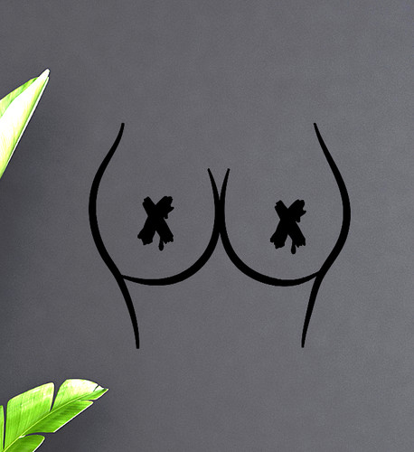 Adesivo tette auto sticker - tette,