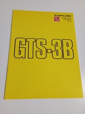 Opuscolo Topcon stazione totale elettronica GTS-3B Geotop Japan 8809-30LW