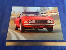 grande cartolina 21 x 15 cm promozionale originale vintage Fiat Dino Spider 2000