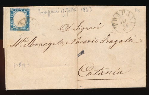 1863 italia tipo sardegna c - sardegna,