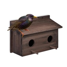 Relaxdays Casetta per Uccelli, Nido in Legno per Uccellini, Casa da (w8i)