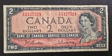 Banconota Canada 2 Two Dollari Regina Elisabetta II Anno 1954