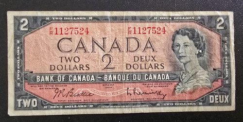 Banconota canada two dollari - banconota,