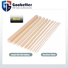 Tasselli quadrati in legno di betulla aste bastoncini artigianali strisce di legno naturale per artigianato, fai da te