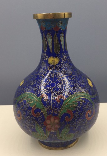 Antico vaso cloisonne smaltato