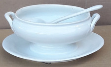 S.C. Richard Antica Salsiera Con Cucchiaino In Porcellana