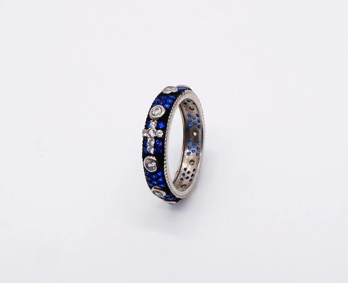 Anello rosario black rodium - rosario,