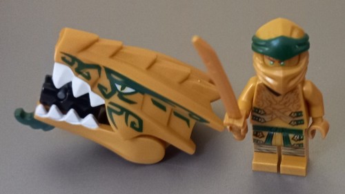 Lego mini figure lloyd golden - lego,