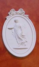 BASSORILIEVO IN GESSO BIANCO PB 017  54x34 cm. ARREDO INTERNI