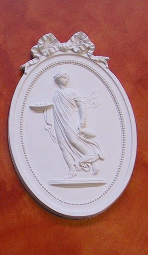 Bassorilievo gesso bianco - in,