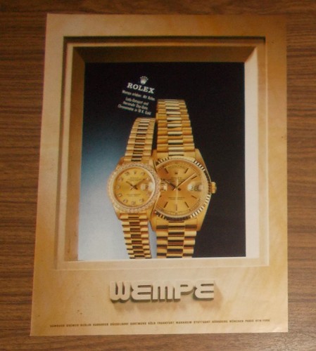 Rara pubblicità vintage rolex - pubblicità,