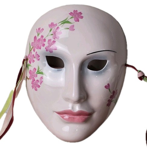 Maschera fiori porcellana
