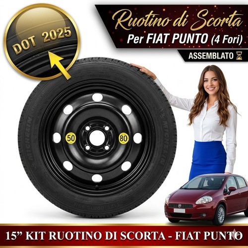 Ruotino scorta per fiat - 15",