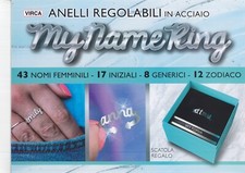Anelli personalizzati in acciaio senza nickel regolabili regalo donna ragazza