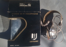 Headphone cuffie stereo unitronic ah-501 vintage