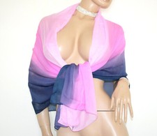 Stola donna rosa cipria viola