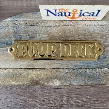 Insegna Porta "Poop Deck"