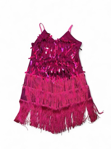 Mini abito rosa caldo