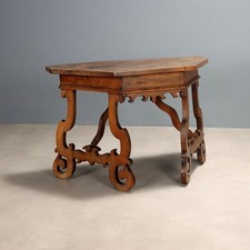 Consolle Barocca Antica Noce