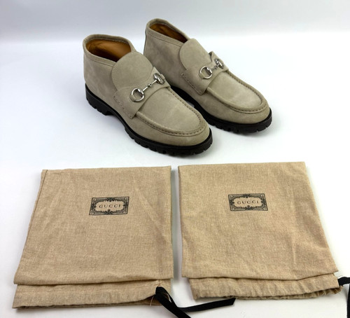 Gucci stivaletti scamosciati - gucci,