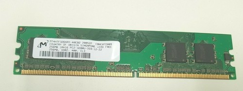 Memoria ram micron 256 - micron, mb