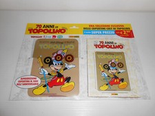 70 ANNI DI TOPOLINO n°2 CON TARGA METALLICA DEL N°1000 DI TOPOLINO  + ALBETTO