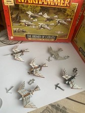 WARHAMMER SET COMPLETO THE BIRDMEN OF CATRAZZA  REGIMENT OF RENOWN DOGS OF WAR