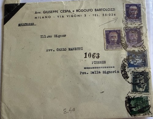 Storia postale rsi - postale, milano