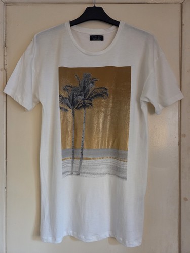 Shirt bianca zara - t-shirt, uomo