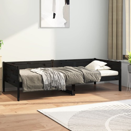 Vidaxl dormeuse nera - in, legno