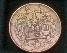 Italia 2 lire 1936 Nichelio in BB