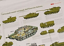 PRL) ESERCITO ITALIANO MEZZI CORAZZATI CARRO ARMATO IVECO OTO MELARA POSTER TANK