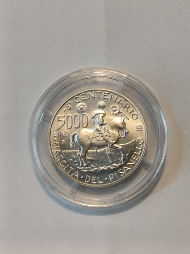 5000 lire argento fdc 1995 - argento,