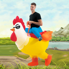 ? Costume Gonfiabile Gallo Colorato – Inflatable Rooster Suit Cosplay Unisex pe