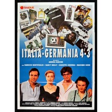 M210 MANIFESTO 2F ITALIA GERMANIA 4-3 VESPA PIAGGIO SOCCER COCA COLA FIAT 500