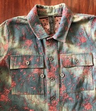 Giacca denim Aratta Silent Journey rosa ricamata piccola LEGGI