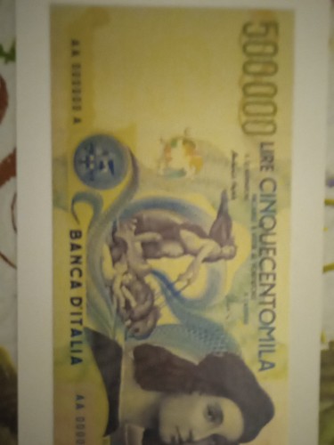 Banconota 500000 mila - banconota, lire