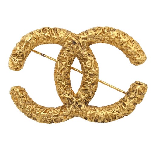 Chanel spilla vintage tono - vintage, oro