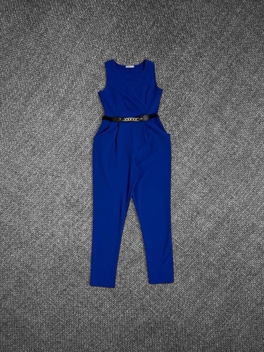 Tuta blu royal - senza, maniche