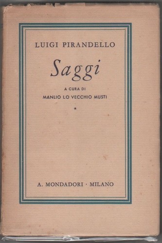 Saggi pirandello libro - saggi, l.