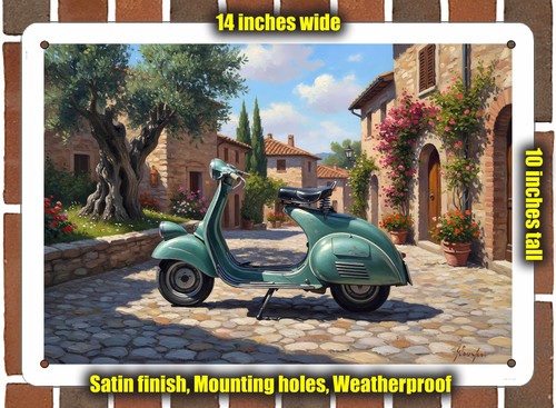 Metal sign 1953 vespa acma - -,