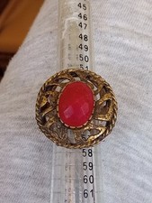 anello argento 925 stile antico  Rubino