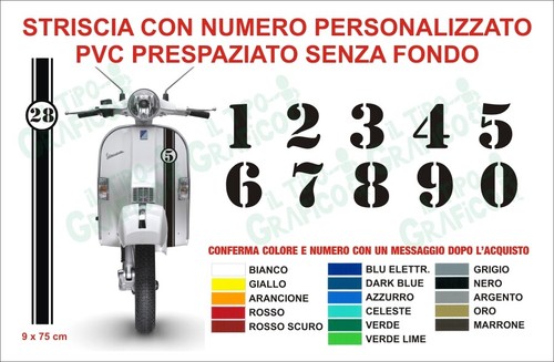 Striscia sticker numero - sticker,