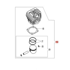 EFCO KIT CILINDRO E PISTONE