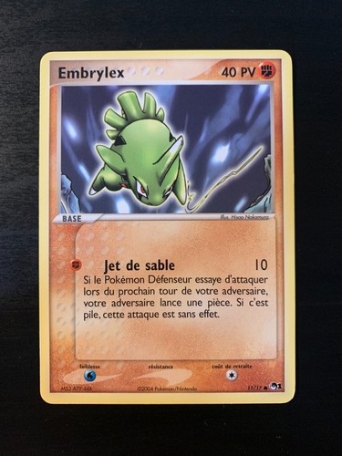 Carte pokémon embrylex - carte,