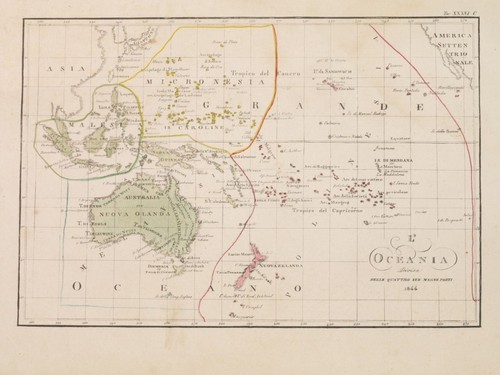 Mappa oceania australia - mappa,