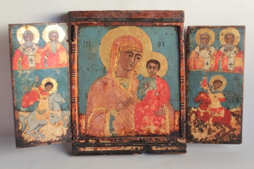 Antica icona trittico