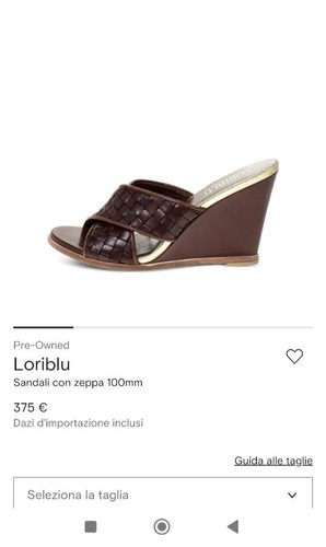 Sandali sabot con zeppa