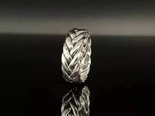 Anello intrecciato argento