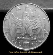1 Lira del 1940 Regno d'Italia - Vittorio Emanuele III Re d'IItalia - Aquila